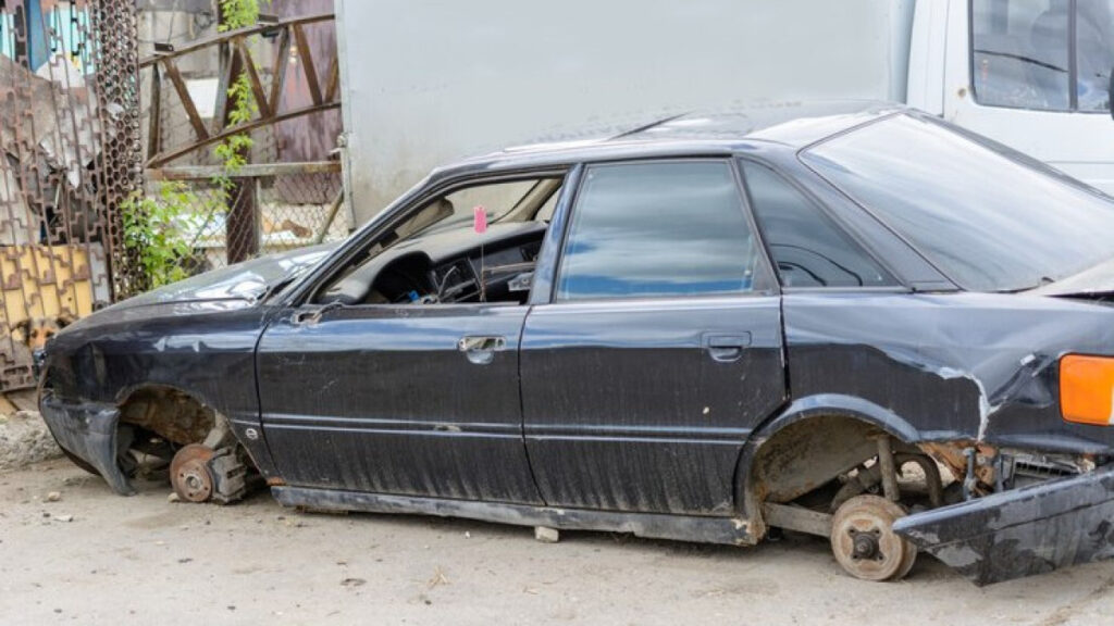 Old junk car