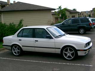 Old white car